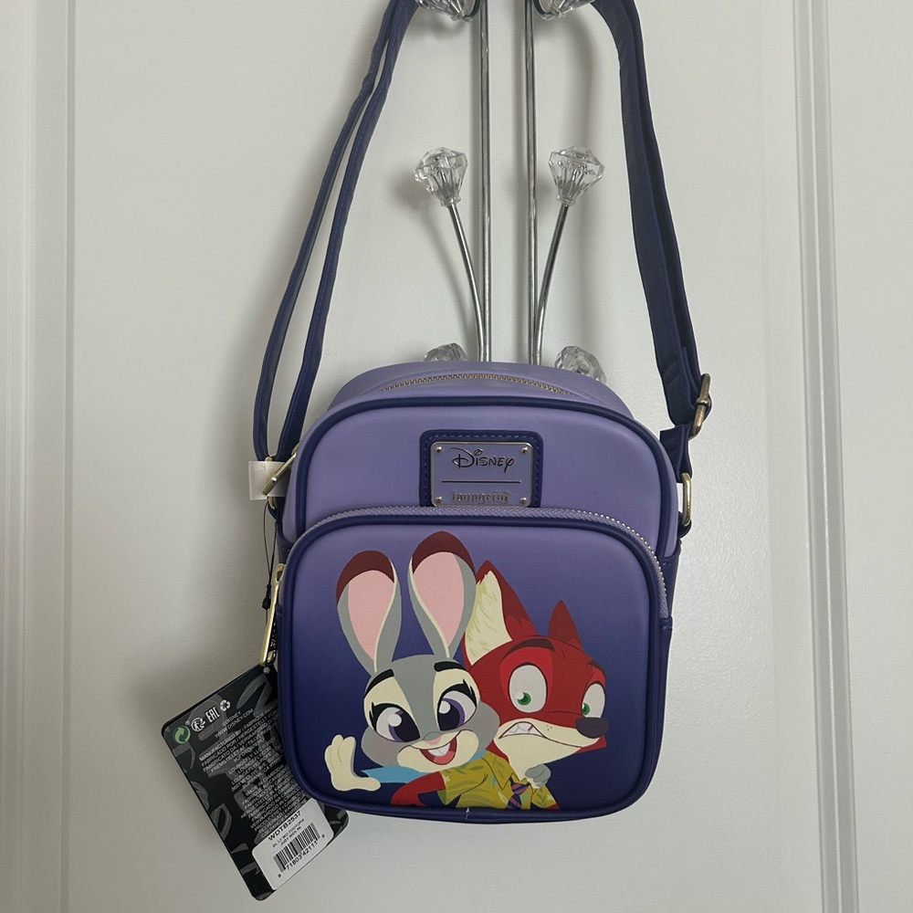 Disney Loungefly Purple Crossbody Bag